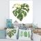 Designart - Tropical Green Leaves In Summer Times III - Tropical Canvas Wall Art Print